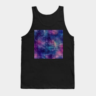 Limitless Distance - Infinite Nebula Seamless Pattern Tank Top